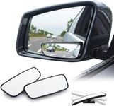 WildAuto Blind Spot Mirror, Rectangle Adjustable Car Auxiliary Universal Wide Angle Mirror for Universal Cars (Adhesive, 2pcs)