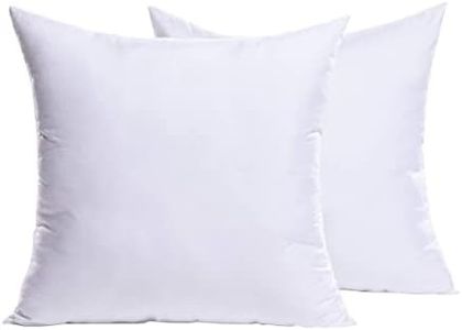 MIULEE Throw Pillow Inserts (Set of 2) Hypoallergenic Premium Pillow Stuffer Square Form for Decorative Cushion Bed Couch Sofa 24x24 Inch