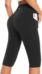 BALEAF Women's Capri Leggings Knee 