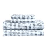 100% Cotton Flannel Sheets Set - King Size Flannel Sheets, 4-Piece Luxury Bedding Sets, Lightweight, Brushed for Extra Softness, Warm and Cozy, 15" Deep Pocket (Fits Upto 17" Mattress) - Polka Dot