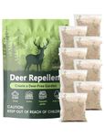 Deer Repellent Sachets for Garden & Outdoor - Long-Lasting Plant Guard, Creates Protective Zone for Flowers, Vegetables, Shrubs(8 Packs)