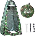ADVENTURE PEAKS Pop up Tent – Portable Toilet Tent Waterproof Privacy Shelter for Outdoor, Pop Up Changing tent ideal for Camping, Travel, Beach & Hiking (Green Camouflage)
