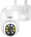 Hiseeu 2K 360° Pan/Tilt/Digital Zoom WiFi Security Camera Outdoor,Motion Tracking,Floodlights,3MP 2.4G WiFi Camera,Light Alarm,Color Night Vision,PC&Mobile Remote View,Two-Way Audio Security Camera…