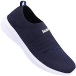 WALKAROO WS3041 Mens Comfortable Walking Shoes for Casual Wear and Regular use - Navy Blue