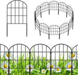 Decorative Garden Fence No Dig Fencing 12 Pack, 13ft (L) x 24in (H) Rustproof Metal Wire Panel Border Animal Barrier,Apply to Dog Fencing Outdoor for The Yard