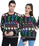 Women Men Ugly Christmas Sweater Cu