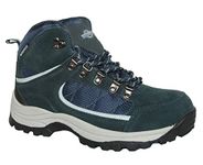 Ladies Charlotte Fully Waterproof Walking/Hiking LACE UP Trainer Boot (5 UK, Navy)