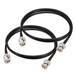 Superbat BNC Cable 3G/6G/HD SDI Cable 1m Belden 1855A Cable 75ohm BNC Male to Male Coaxial Cable SDI Video Cable 2Pcs Supports HD-SDI/3G-SDI/4K for Camera Broadcast CCTV Monitor SDI Converter etc.