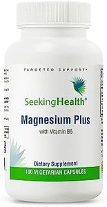 Seeking Health Magnesium Plus - Formula with Vitamin B6 - Magnesium Malate & Glycinate Supplement to Support Bone Health, Sleep & Feelings of Calm - 100 Capsules