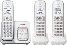 PANASONIC KX-TGD533W Expandable Cordless Phone with Call Block and Answering Machine - 3 Handsets