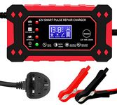 Car Battery Charger 12V 6-Amp Fully Automatic Smart Charger and Maintainer, Car Battery Repair and Desulfator for Cars Boat Motorcycle Lawn Mower RV ATV SUV Snowmobile