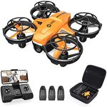 Holy Stone HS420 Mini Drone with 720P HD FPV Camera for Kids Adults Beginners, Pocket RC Quadcopter with 3 Batteries 1Carrying Case,Toss to Launch,Gesture Selfie, Altitude Hold, Circle Fly