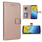 FDCWTSH Compatible with LG Stylo 4 Wallet Case Wrist Strap Lanyard Leather Flip Cover Card Holder Stand Cell Accessories Phone Cases for Stylo4 Plus LGstylo4 Sylo4 4+ Q Stylus Stlo4 Rose Gold