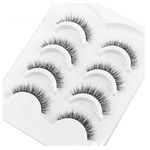 Bombay Vanity 4 Pairs False Eyelashes Set Natural 3d Fake Eyelash | Soft, Comfortable, Non-irritating, Lightweight & Reusable, Natural Eyelashes (Silk)