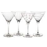 Mikasa Cheers Martini Glass, 10-Ounce, Set of 4