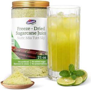 Vinamit Freeze-Dried Sugarcane Juice Powder | Naturally Sweet 100% | 21.2 oz Resealable Can | Rich in Minerals & Electrolytes | Perfect for Smoothies, Gifts, Coffee, Baking, Cooking & Drinks