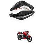 XZRTZ 7/8 inch Motorcycle Hand Guard Kit Light LED Handle Bar Protector Cover Handguards Dirt Bike Hand Guards with DRL Running Light LED DRL Turn Signal Compatible With T-VS Apache RTR 160