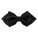 Men's Luxurious Matte 100% Satin Silk Pre-tied Bowtie Solid Diamond Bow Ties