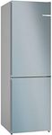 Bosch Home & Kitchen Appliances Bosch KGN362LDFG Serie 4 Freestanding Fridge Freezer with NoFrost, PerfectFit, VitaFresh XXL Pro 0C, MultiAirflow, LED Lights, 186 x 60cm, Silver