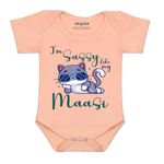 ARVESA I Am Sassy Like My Bua R-937 Multicolor 6-9 Months Romper for Baby Boy & Girl dress