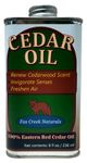 8oz Cedar Oil Can - Essential Eastern Red Cedar Wood (juniperus virginiana) oil - Fox Creek Cedar Oil