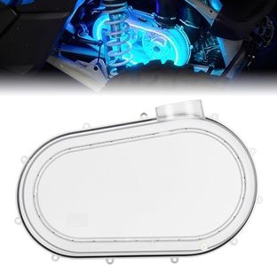 KEMIMOTO X3 Clutch Cover with RGB Lights Compatible with Can Am Maverick X3 2018-2022 Clear Outer CVT Plate Housing Belt Cover, Replace OEM 420212505