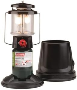 Coleman QuickPack Deluxe+ 1000 Lumens Propane Lantern with Carry Case, 2-Mantle Lantern with Automatic Ignition, Adjustable Brightness, & Pressure Control, Great for Camping, Power Outage, & More