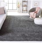 ANAYKA Soft Fluffy Microfiber Carpet for Living Room | Carpet for Bedroom | Rug for Living Room, Rug for Bedroom | Carpet Rug for Drawing Room | 4x6 Feet Grey Rug | Thickness 5 cm