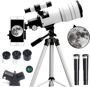 ACESOME Telescope for adults & Kids, Astronomical Telescopes for Astronomy Beginners, 70mm Aperture Astronomical Refractor Telescopes (15X-150X), Portable Telescope with an Phone Adapter & AstroSolar