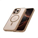 Anker for iPhone 16 Pro Max Phone Case: Magnetic Matte Textured Military Grade Drop Protection Translucent Cell Phone Cover - Slim Rugged Durable Shockproof Protective Bumper Cases(Rose Gold)