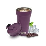 Polar Gear Coffee Cup Travel Mug, 470ml Large Travel Mug, Insulated Coffee Cup with Leakproof Screw Closure Lid, 304 Stainless Steel Double Walled Travel Coffee Mug, Reusable Coffee Cups (Grape)