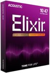 Elixir 80/20 Bronze 12-String Acoustic Guitar Strings with Nanoweb Coating - Light 10-47