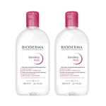 Bioderma - Sensibio H2O - Micellar water makeup remover , Make-Up removing micelle solution for Sensitive Skin (Duo Value Pack)