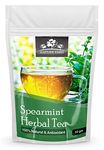 NATURE YARD Pure Spearmint Herbal Tea Leaves For Pcod & Pcos - 50 Gm - Helps Cure Hormonal Imbalance, Unwanted Facial Hair, Acne, Weight Loss - Loose