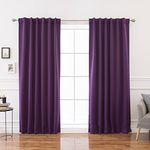 Home Fashion Blackout Curtains Purples