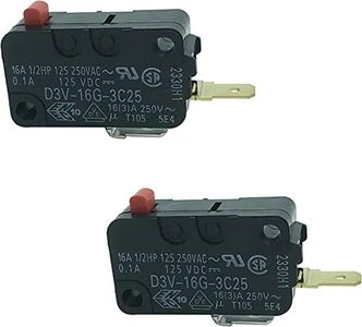 LONYE WB24X829 D3V-16G-3C25 Microwave Door Switch Replacement for GE Kenmore Frigidaire Microwave 5304440026 WB24X10029(SPST-NO)(Pack of 2)