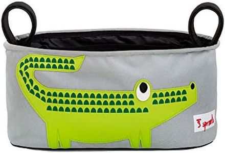 3 Sprouts - Borsa Passeggino Piccola - Organizer Passeggino Universale Borsa Portaoggetti Leggera per Passeggino - Borsa Neonati, Pannolini, Accessori - Coccodrillo