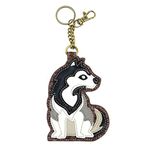 Chala Husky Key Fob Coin Purse, Husky lovers gift