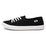 Rocket Dog Chow Chow Womens Black Canvas Shoe - Size 4 UK - Black