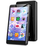AGPTEK 160GB MP3 Player with Bluetooth and WiFi, T08X 4'' Android 14 MP4 Music Player with Spotify, Audible, APP Store, Up to 1TB, Black