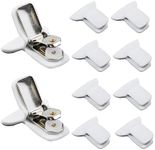 REDANHA 10 Pieces Padded Comforter Clips White Padded Duvet Clips Blanket Fasteners to Hold Bedding in Place and Prevent Comforters from Shifting Inside The Duvet Cover, Sweet Sleeping