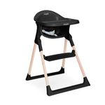 Mash High Chair by Baby Elegance | HighChair for Babies & Toddlers with Secure Harness, Adjustable Footrest, Removable Cushion Seat Pad & Tray for Easy Cleaning | Black