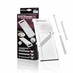 Benriner Mandoline Super Slicer, with 4 Japanese Stainless Steel Blades, BPA Free, 14.5 x 5.25-Inches