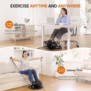 Dripex Under Desk Elliptical Trainer – Compact Pedal Exerciser, Orange