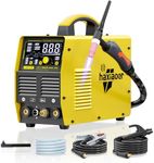 haxiaoer Aluminum TIG Welder AC/DC 240V with Pulse, [Large LED Display] 200A Digital Inverter AC Pulse TIG/AC TIG/DC Pulse TIG/HF TIG/ARC Welding Machine HXT200P AC DC Pro