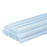 FireBee Large Hot Glue Sticks 50 Pcs Full Size Clear for Big Hot Glue Guns 8" Long 0.43" Diameter