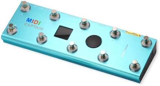 PAINTAUDIO MIDI - Controlador de pie de capitán multiefecto, sintetizador USB-MIDI, software musical sesgo con función de motor de tiempo, compatible con todos los interruptores de 10 pies de