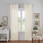 Home Fashion Crushed Voile Sheer Curtains