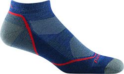 Darn Tough, Light Hiker (Style #1990), Merino Wool, No Show, Lightweight, Men’s Cushioned Hiking Socks - Denim Large