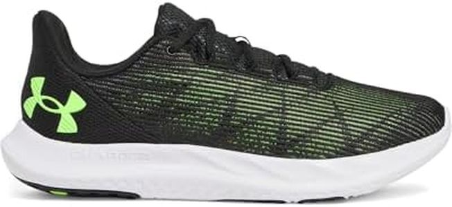 Under Armour Men's UA Charged Speed Swift Running Shoes, Black Black Hyper Green, 27.0 cm